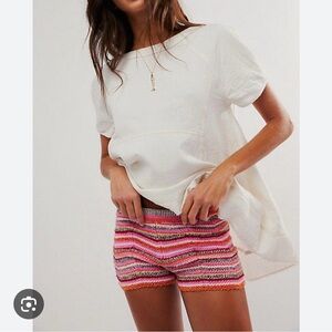 free people marisol swift brief short pink size m